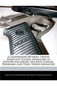 A Comparison Between Twelve Deadliest School Massacres in History Including the Bath School, Dunblane, and Texas Tower Massacres