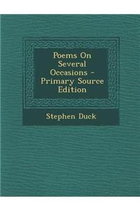 Poems on Several Occasions