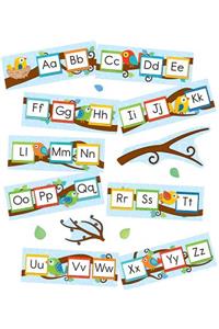 Boho Birds Alphabet Bulletin Board Set