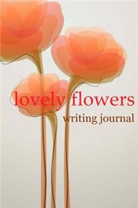 lovely flowers writing journal