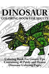 Dinosaur Coloring Book For Adults