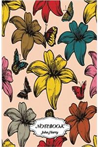 Notebook Journal Dot-grid,graph,lined,blank No Lined - Hibiscus Multicolour: Small Pocket Notebook Journal Diary, 120 Pages, 5.5 X 8.5 Blank Notebook Journal