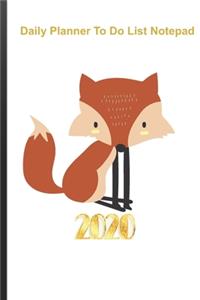 Daily Planner To Do List Notepad 2020