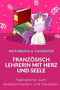 Französischlehrerin Tagesplaner Notizbuch