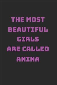 Anina Girl Woman Notebook