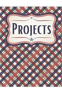 Patriotic Plaid Project Planner and Goal-Setting Workbook