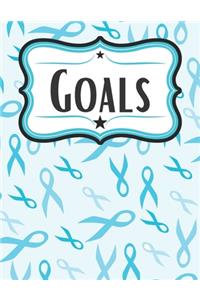 Turquoise Ribbon Goal Setting Workbook