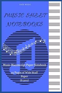 Music Sheet Notebooks