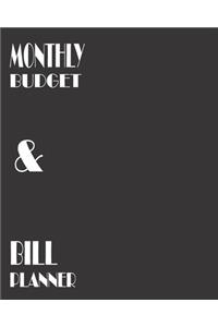Monthly Budget and Bill Planner