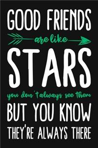 Good Friends Are Like Stars You Don't Always See Them But You Know They're Always There