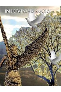 Angel White Doves New Zealand stunning landscape Remberance Funeral Blank page guest book