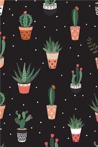 Bullet Journal: Awesome Cactus Bullet Journal - 120-Page 1/2 Inch Dot Grid Cactus Notebook - 6 X 9 Perfect Bound Paperback
