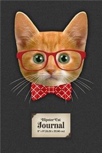 Hipster Cat Journal 6 X 9(15.24 X 22.86 CM)