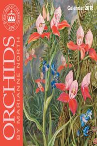 Kew Gardens - Orchids by Marianne North - mini wall calendar