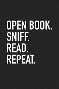 Open Book Sniff Read Repeat