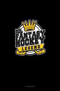 Mr. Fantasy Hockey Legend: 3 Column Ledger