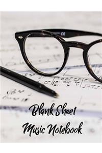 Blank Sheet Music Notebook