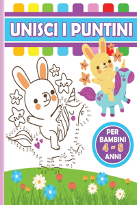 Unisci i Puntini Libro per Bambini 4-8 Anni