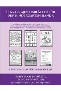 Drucksachen für Vorschulen (Puzzles Arbeitsblätter für den Kindergarten