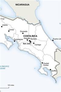 Political Map of Costa Rica Journal