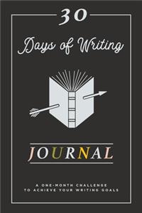 30 Days of Writing Journal
