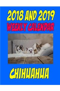 2018 and 2019 Weekly Calendar Chihuahua
