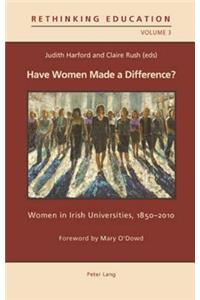 Have Women Made a Difference?