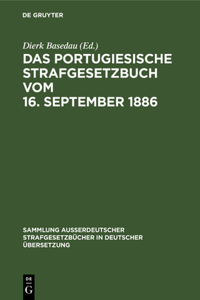 Portugiesische Strafgesetzbuch vom 16. September 1886