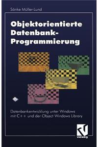 Objektorientierte Datenbankprogrammierung