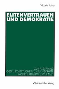 Elitenvertrauen Und Demokratie