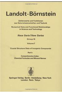 Comprehensive Index: Chemical Formulae and Mineral Names / Gesamtregister: Chemische Formeln Und Mineralnamen