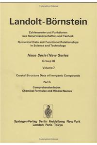 Comprehensive Index: Chemical Formulae and Mineral Names / Gesamtregister: Chemische Formeln Und Mineralnamen