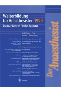Weiterbildung Für Anästhesisten 1999