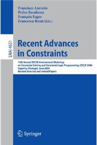 Recent Advances in Constraints