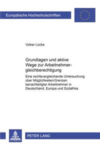 Grundlagen Und Aktive Wege Zur Arbeitnehmergleichberechtigung