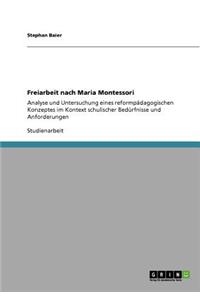 Freiarbeit nach Maria Montessori