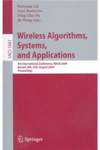 Wireless Algorithms, Systems, and Applications