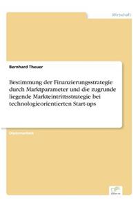 Bestimmung der Finanzierungsstrategie durch Marktparameter und die zugrunde liegende Markteintrittsstrategie bei technologieorientierten Start-ups