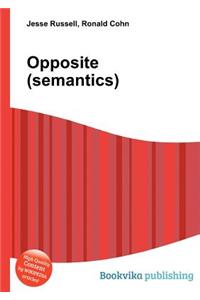 Opposite (Semantics)