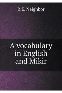 A vocabulary in English and Mikir