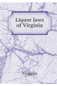 Liquor laws of Virginia