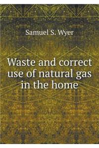 Waste and Correct Use of Natural Gas in the Home