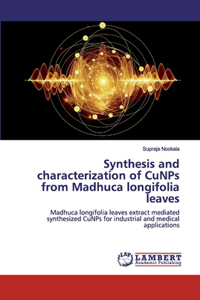 Synthesis and characterization of CuNPs from Madhuca longifolia leaves