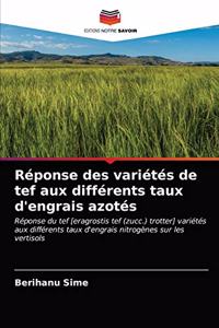 Réponse des variétés de tef aux différents taux d'engrais azotés