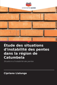 Étude des situations d'instabilité des pentes dans la région de Catumbela