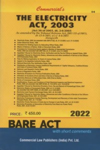 Commercial's The Electricity Act, 2003 - 2022/edition