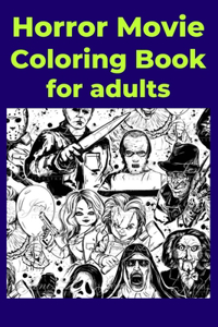 Horror Movie Coloring Book for adults