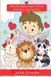 Adorable Baby Angel & Animal Valentines Coloring Book