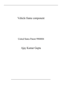 Vehicle frame component