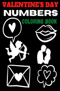 Valentine's Day Numbers coloring book